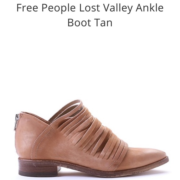 Free People "Lost Valley" Distressed Zipper Back Boots Size 39 - Picture 13 of 14